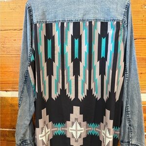Two Fly - Two-Tone Denim and Black top new wo tags